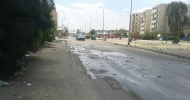 أهالى مدينة المستقبل بالإسماعيلية يشكون انتشار مياه الصرف بشارع سوق الجملة