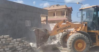 استرداد 1120 متر من أراضى الدولة فى حملة مكبرة ببرج العرب.. صور