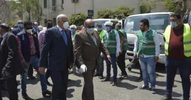 محافظ الجيزة: تعقيم وتطهير 2500 شارع ومنطقة بالمحافظة حتى الآن