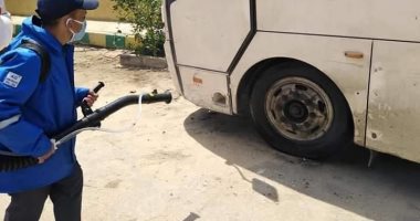 الرى: تعقيم مبنى الوزارة وجراجات السيارات لمواجهة كورونا .. صور