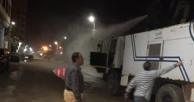 تعقيم وتطهير المحكمة والنيابة والمستشفى العام ببنى مزار بالمنيا