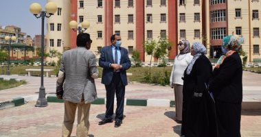تعقيم وتجهيز المدن الجامعية بجامعة بنى سويف