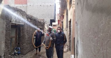 بالجهود الذاتية حملة تطهير من شباب قرية ابسوم بالشرقية للوقاية من كورونا