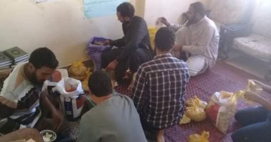 شباب أرمنت والعشى بالأقصر يجمعون 450 شنطة سلع و 70 كيلو بلح