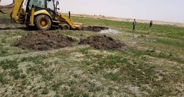 الإنتهاء من إزالة تعديات على 843 فدان أملاك دولة بالوادى الجديد