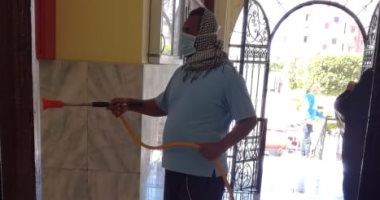تعقيم مبنى جهاز مدينة الصالحية الجديدة بالشرقية لمواجهة فيروس كورونا