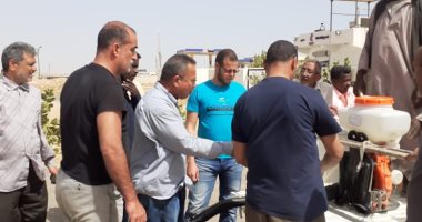 الزراعة: فرق مكافحة الجراد تشارك فى أعمال التطهير للوقاية من كورونا.. صور