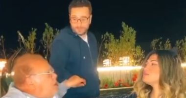 صلاح عبد الله فى فيديو طريف مع بناته وأزواجهن بعد التعقيم ومحاولة للفرفشة