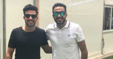 تريزيجية يحتفل بعيد ميلاد كهربا بصورة مع الفراعنة
