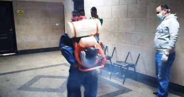 مجلس مدينة مرسى مطروح ينتهى من تعقيم مجمع المحاكم لمكافحة انتشار كورونا