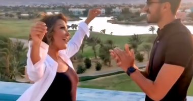 سميرة سعيد ترقص مع ابنها فى كواليس تصوير أوبريت "أنت أقوى" بالجونة..فيديو