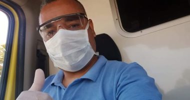 الجيش الأبيض.. إبراهيم على خط المواجهة مع كورونا بإسعاف شرم الشيخ