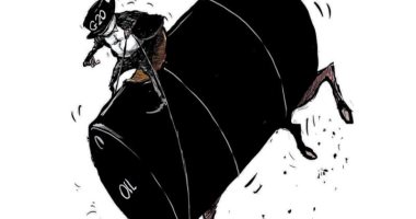 كاريكاتير صحيفة سعودية.. دول مجموعة العشرين تقود أسعار النفط للهبوط الحاد