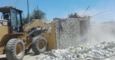 صور.. إزالة 55 حالة تعد على أراض زراعية بقرية توماس وعافية فى الأقصر