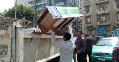صور .. حملات مكثفة لإزالة إشغالات الطرق بأحياء الإسكندرية