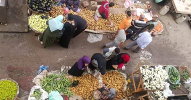 خوفا من كورونا.. قارىء يشكو زحام سوق كفر البدماص بالمنصورة