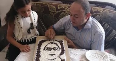 شيف بالغردقة يصنع صورة لوزيرة الصحة بالأرز تقديرا لجهود مكافحة كورونا.. صور 
