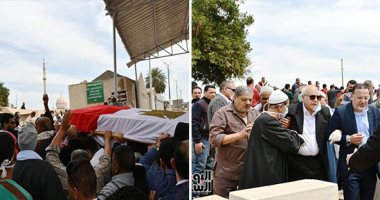 فيديو وصور.. ثبات وصبر أسرة الشهيد الحوفى.. والد الشهيد: ابنى كان أمين وراجل وسيعيش فى قلوب المصريين وأحتسبه شهيدا.. خال البطل: كان شجاعا ويحزن لغيابه عن أية مأمورية.. وزوج أخته: فقدانه لن يعوض وربنا يصبرنا