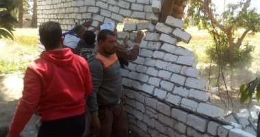 إزالة التعديات على مساحة 7875 متر على أملاك الدولة والأراضى الزراعية بسوهاج