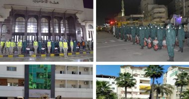 القوات المسلحة تواصل التطهير والتعقيم الوقائى بمحافظتى الجيزة ومطروح
