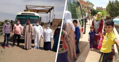ماذا يحدث فى قرية منشأة نيازى بالمنيا؟.. قوافل طبية للكشف على المواطنين وتوزيع مواد غذائية.. متابعة 24 ساعة للمخالطين للحالات الإيجابية فى 4 منازل.. الأهالى: نلتزم بتعليمات السلامة وخروجنا لا يكون إلا للضرورة