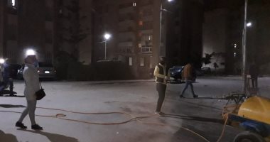 صور.. بالتزامن مع الحظر ..تطهير شوارع أحياء المنتزة والجمرك وغرب الإسكندرية