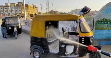 تطهير التكاتك والسيارات والعزبة المعزولة فى التل الكبير بالإسماعيلية.. صور