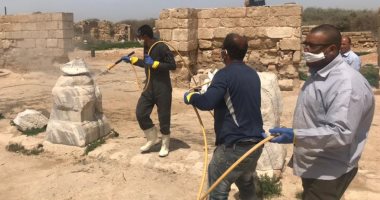 صور.. استمرار تنفيذ مشروع "أبو مينا" بالإسكندرية في اليوم العالمى للتراث