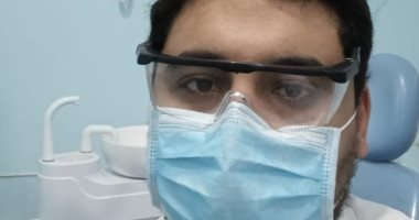  الجيش الأبيض .. علاء طبيب اسنان بمستشفى قلين على خط مواجهة كورونا