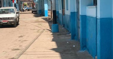 أهالى قرية الغنيمية بدمياط ينظفون ويطهرون الشوارع للوقاية من العدوى