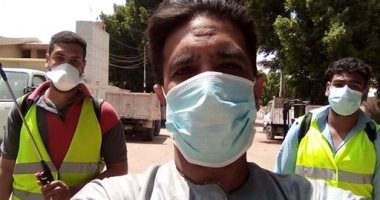 حملة شبابية لتطهير وتعقيم قرية الشغب بالأقصر لمنع انتشار كورونا