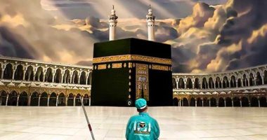 فنانة سعودية تكرم العاملين فى المسجد الحرام بلوحة فنية.. شاهدها