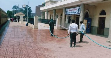 تطهير شوارع سرس الليان وأشمون ومنوف ومحطات رفع قويسنا