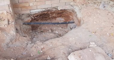 تكسير بشارع  فى الحى الثانى بـ 6 أكتوبر بعد إصلاح عطل تليفونات 