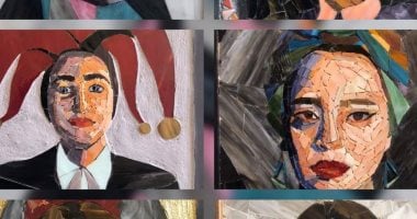 طلاب الفنون الجميلة بجامعة حلوان يقدمون مشروعات فنية لمادة التصوير ..صور