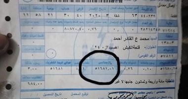 قارئ يشكو ارتفاع قيمة فاتورة الكهرباء بالسيدة زينب