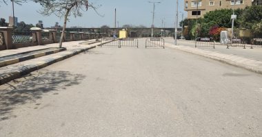 صور.. غلق كامل لكورنيش النيل ببنها وتوقف الرحلات النيلية للمراكب