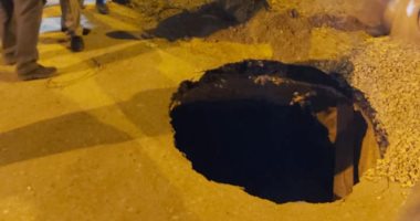 هبوط أرضى بحى شرق شبر الخيمة والأجهزة التنفيذية تتدخل لعلاجه