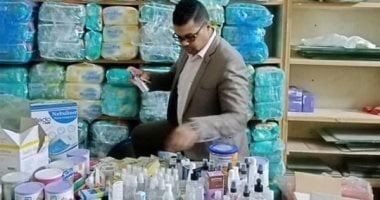 ضبط مخزن بداخله أدوية مستشفيات غير مسجلة بوزارة الصحة بقنا