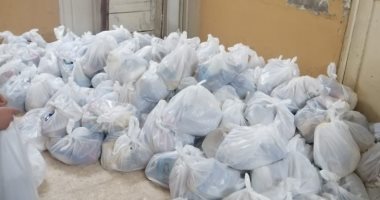 فيديو وصور.. شباب بأسيوط يوفرون 300 كرتونة رمضانية ويعقمون 100 مسجد