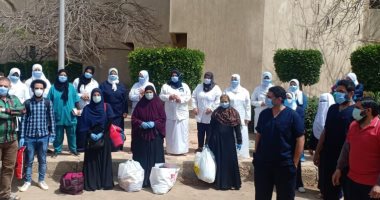 فيديو.. فرحة المتعافين من كورونا والجيش الأبيض داخل العزل الصحى بسبرباى فى الغربية
