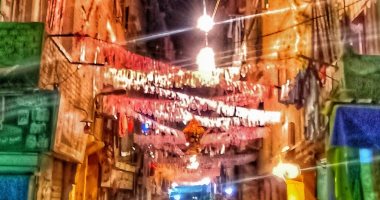 "بهجة رمضان".. القارئ طه حسين يشارك بصورة تزيين شارع بكر مراد بإمبابة