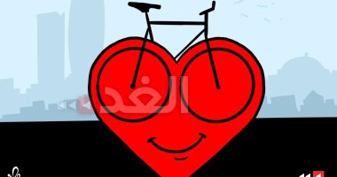 كاريكاتير صحيفة أردنية.. شعب عمان يعشق ركوب الدرجات الهوائية