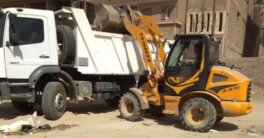 رفع 20 طن مخلفات من شوارع ساقلته بسوهاج