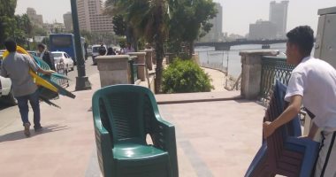 صور.. الأمن ينتفض ضد التجمعات أسفل الكبارى على الكورنيش