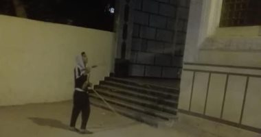 شباب قرية عرب الفدان بالشرقية يواجهون فيروس كورونا بتعقيم الشوارع والمنازل