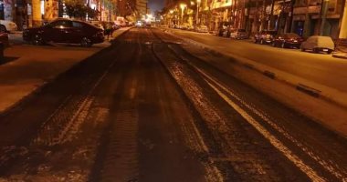 تنفيذ خطة الرصف بحى جمرك بالإسكندرية خلال فترة الحظر