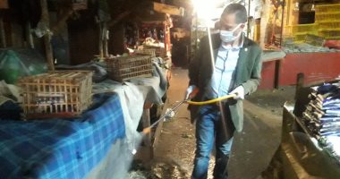 صور .. حملة مكبرة لتطهير ميدان الشهداء وسوق محطة مصر وسط الإسكندرية