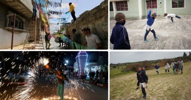 صور.. العالم هذا المساء.. فلسطينيون يحتفلون بقدوم شهر رمضان بإشعال الألعاب النارية.. مصرع 15 شخصا جراء السيول الشديدة فى عدن باليمن ..مدرسة ريفية تستأنف النشاط في أوروجواي بعد توقف 30 يوما بسبب كورونا