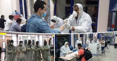 مصر تواصل إعادة أبنائها العالقين من الخارج.. جسر جوى لنقل المصريين من دول العالم.. مطار مرسى علم يستقبل 7 رحلات من عدة عواصم اليوم.. والفنادق السياحية جاهزة لاستضافتهم.. ورجال الحجر الصحى يستعدون لاستقبالهم
